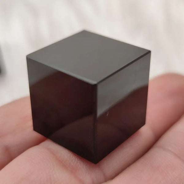 Black Obsidian Quartz Cube-ToShay.org