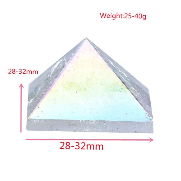 Clear Aura Clear Quartz Pyramid-ToShay.org