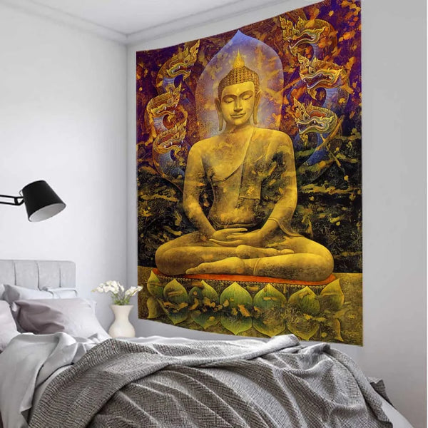 Buddha Meditation Tapestry-ToShay.org