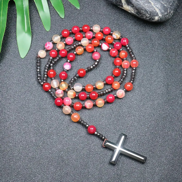 Mixed Quartz Crystal Rosary Beads-ToShay.org