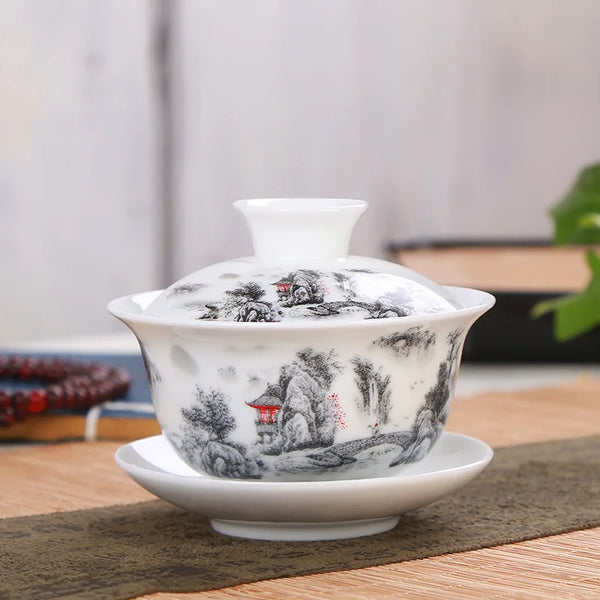 Gaiwan Ceramic Tea Tureen-ToShay.org