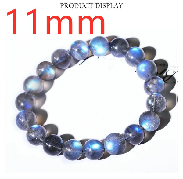 Blue Labradorite Bead Bracelet-ToShay.org