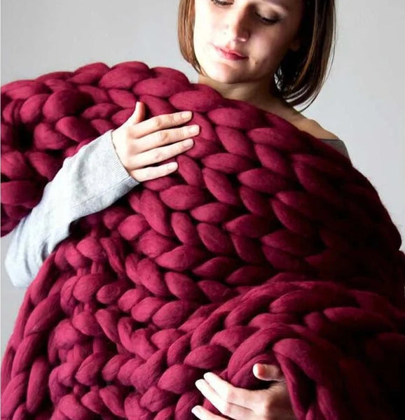 Wool Knitted Blanket-ToShay.org