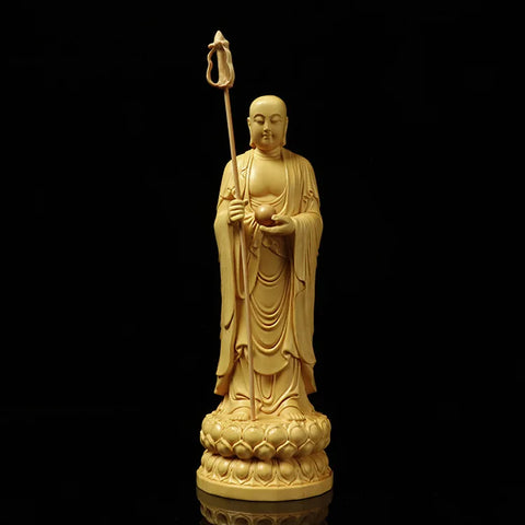 Wood Ksitigarbha Buddha-ToShay.org