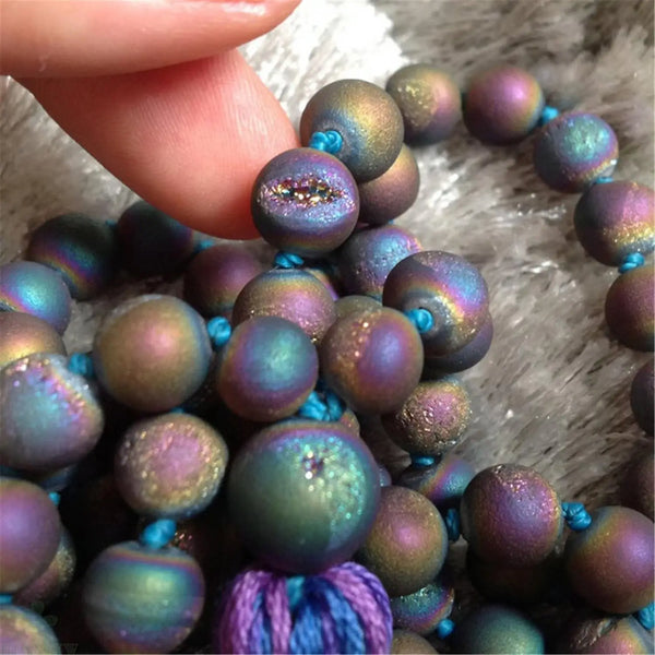 Rainbow Hematite Mala Beads-ToShay.org