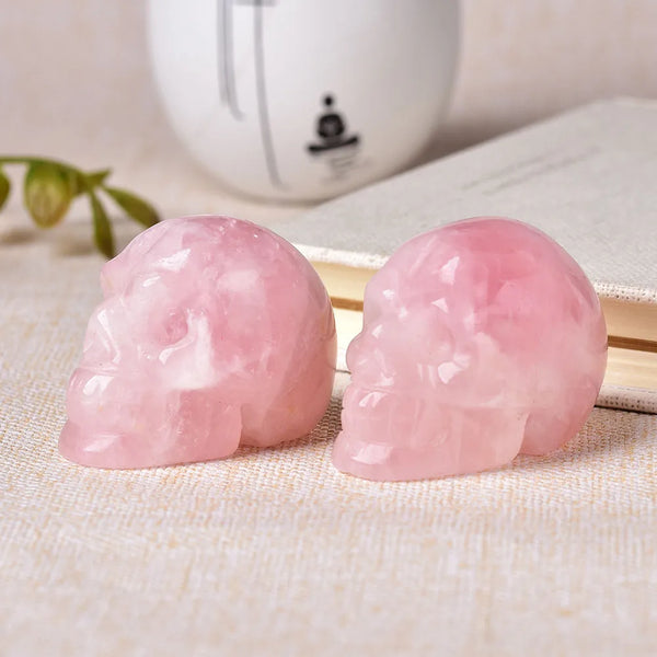 Pink Rose Quartz Skull-ToShay.org