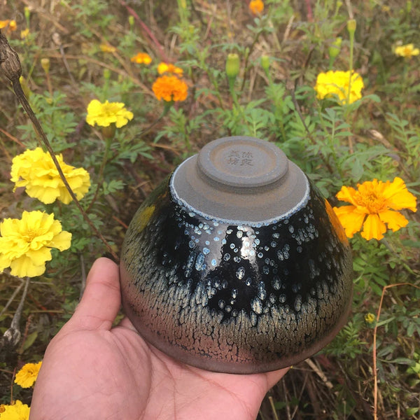 Blue Glaze Ceramic Tea Cup-ToShay.org