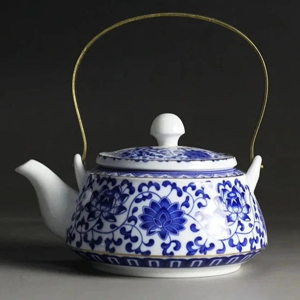 Blue White Porcelain Tea Pot-ToShay.org