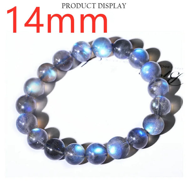 Blue Labradorite Bead Bracelet-ToShay.org