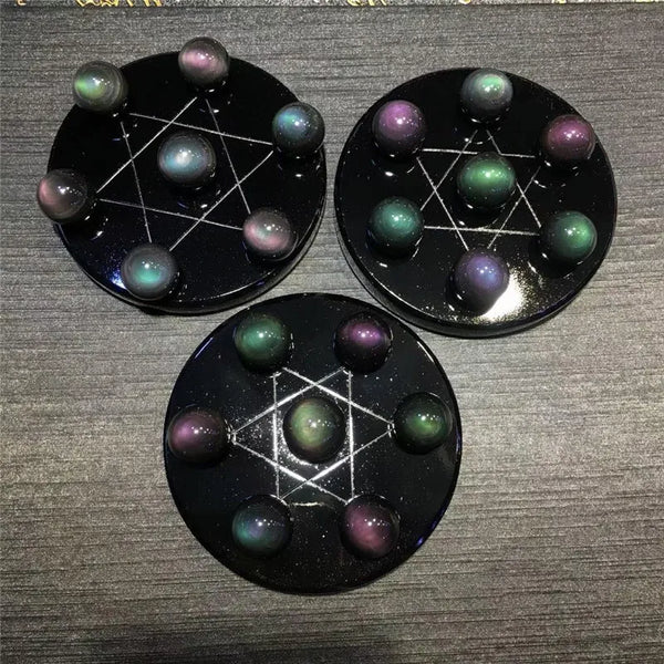 Rainbow Obsidian Seven Star Array-ToShay.org