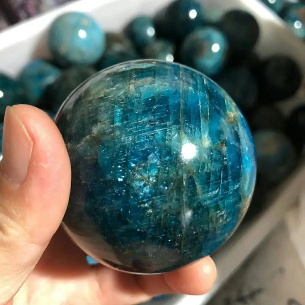 Blue Apatite Ball-ToShay.org