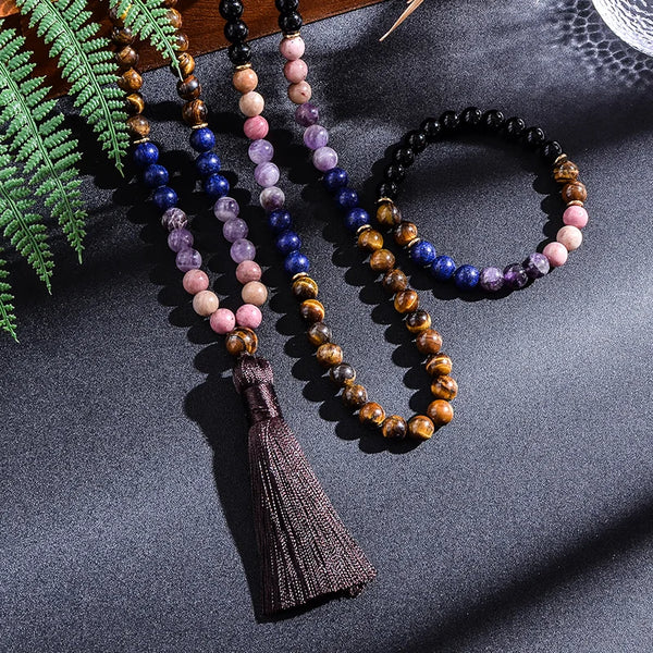 Yellow Tiger Eye Mala Beads-ToShay.org