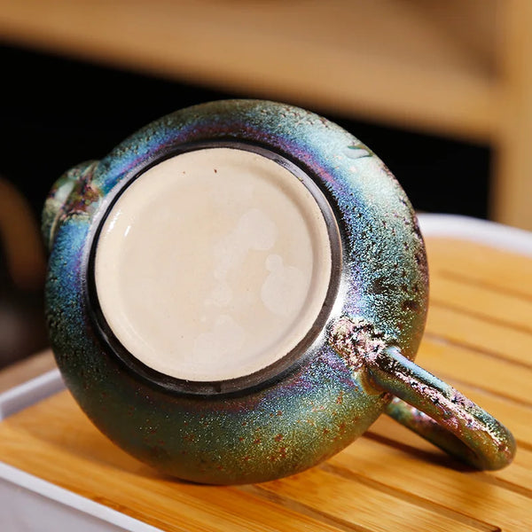 Gold Glazed Ceramic Teapot-ToShay.org