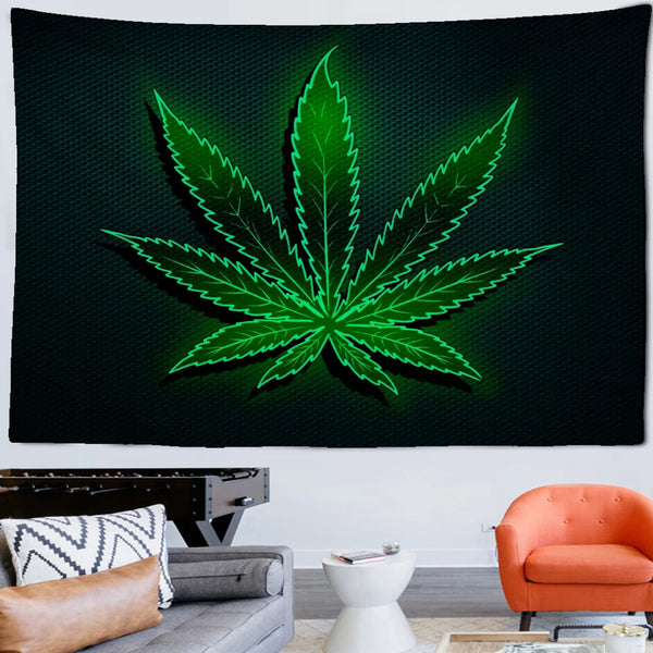 Fluorescent Leaf Art Tapestry-ToShay.org