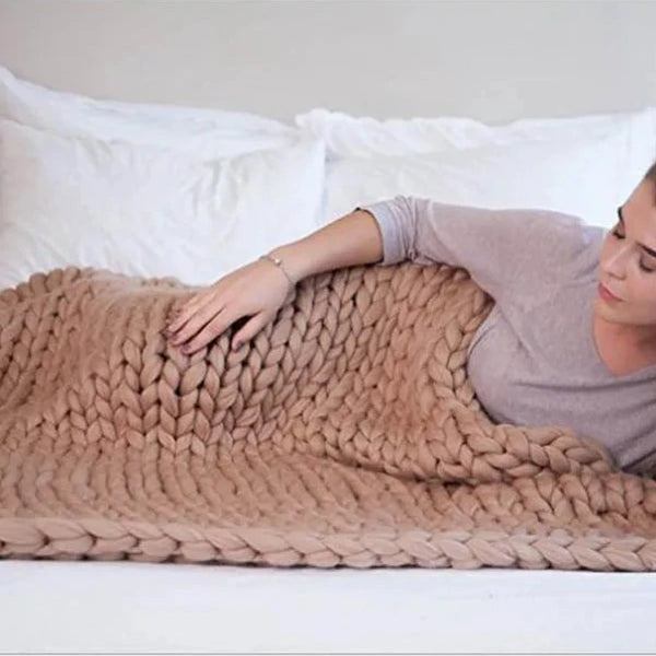 Wool Knitted Blanket-ToShay.org