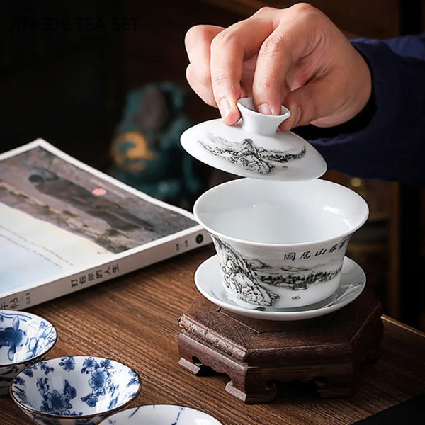 Gaiwan Ceramic Tea Tureen-ToShay.org