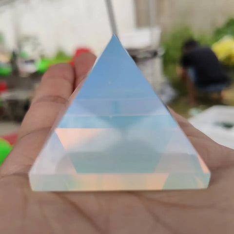 White Opal Pyramid-ToShay.org