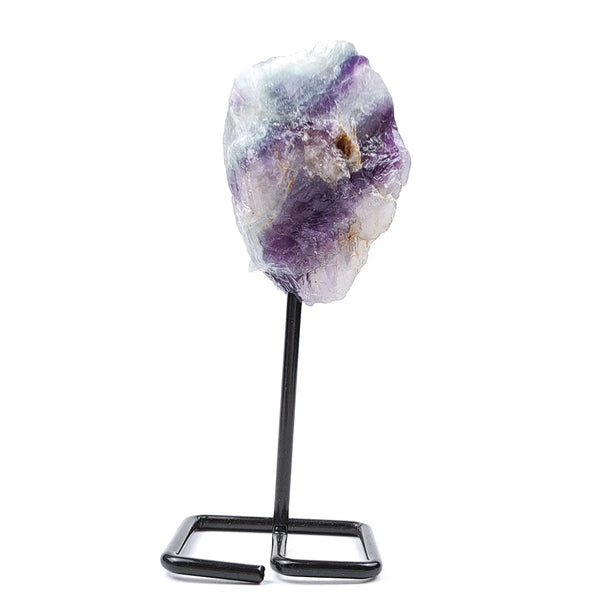 Raw Quartz Crystal Iron Stand-ToShay.org