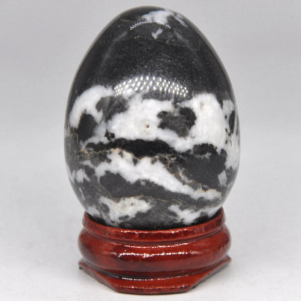 Black White Zebra Stone Egg-ToShay.org