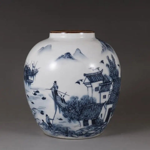 Blue White Porcelain Vase-ToShay.org