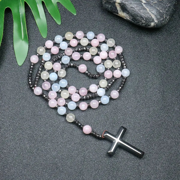 Mixed Quartz Crystal Rosary Beads-ToShay.org