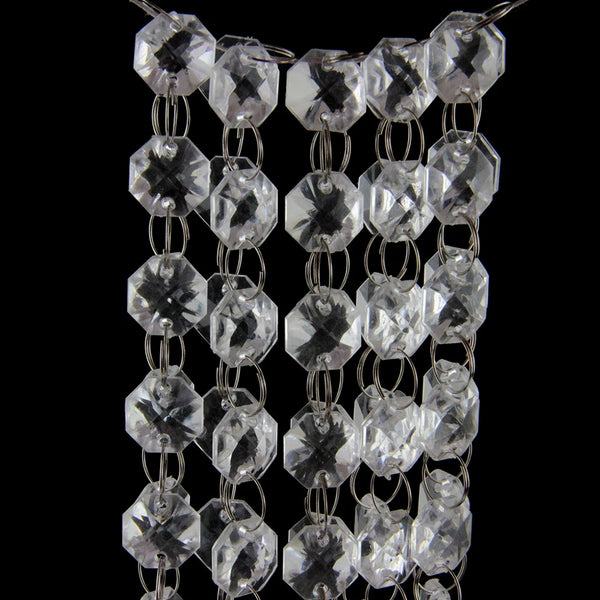 Clear Octagon Bead Strand-ToShay.org