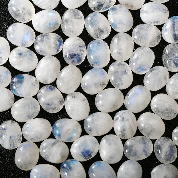 White Moonstone Palm Stones-ToShay.org