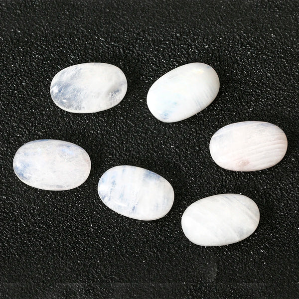 White Moonstone Palm Stones-ToShay.org