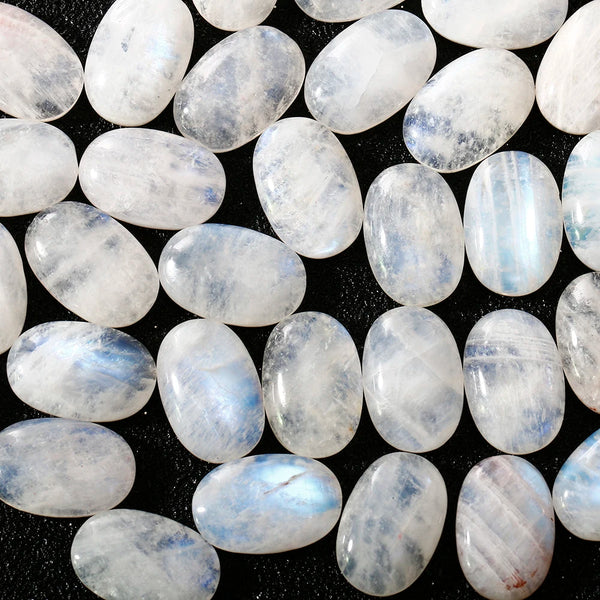 White Moonstone Palm Stones-ToShay.org