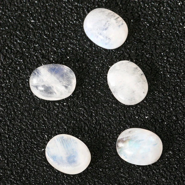 White Moonstone Palm Stones-ToShay.org