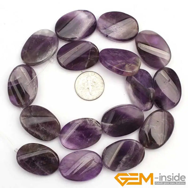 Mixed Quartz Crystal Oval Beads-ToShay.org