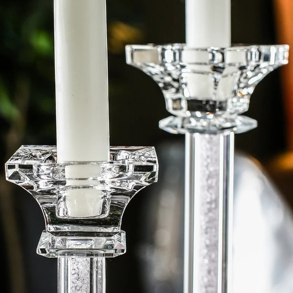 Clear Crystal Candlestick-ToShay.org