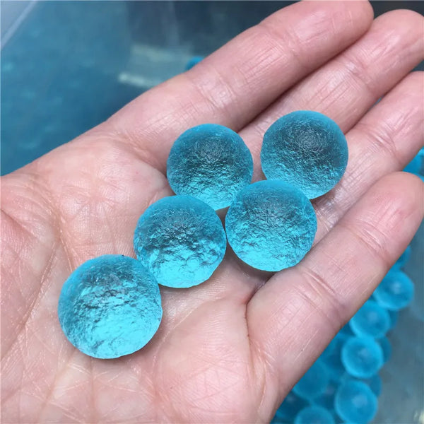 Blue Moldavite Meteorite Glass Balls-ToShay.org