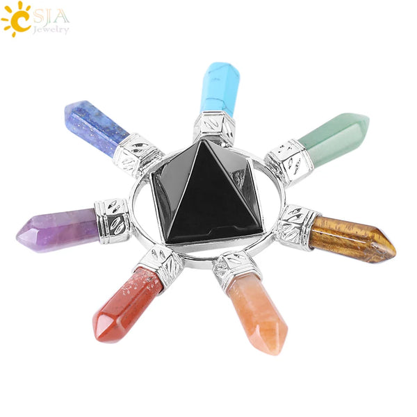 Chakra Crystal Pyramid Points-ToShay.org