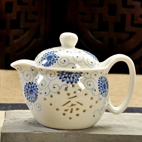 White Painted Ceramic Tea Sets-ToShay.org