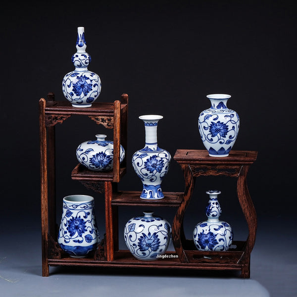 Blue White Ceramic Vases-ToShay.org