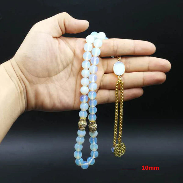 White Opalite Prayer Beads-ToShay.org