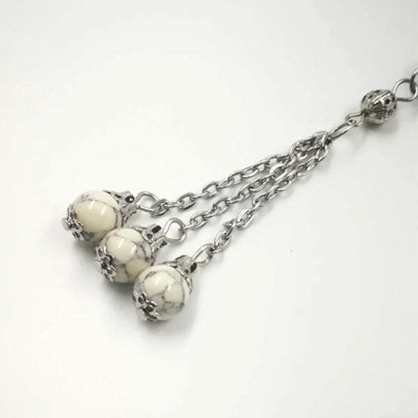 White Turquoise Prayer Beads-ToShay.org