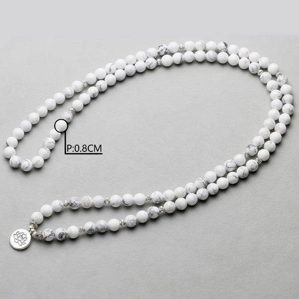 White Howlite Prayer Beads-ToShay.org