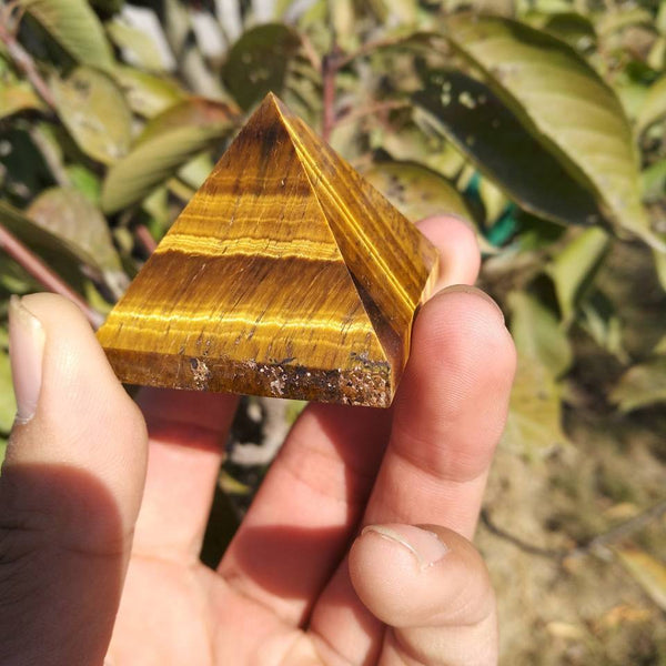 Yellow Tigers Eye Pyramid-ToShay.org