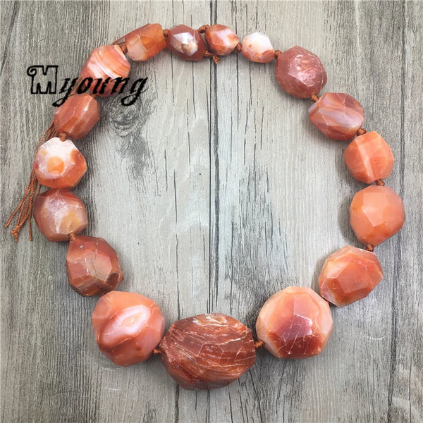 Red Agate Nugget Beads-ToShay.org