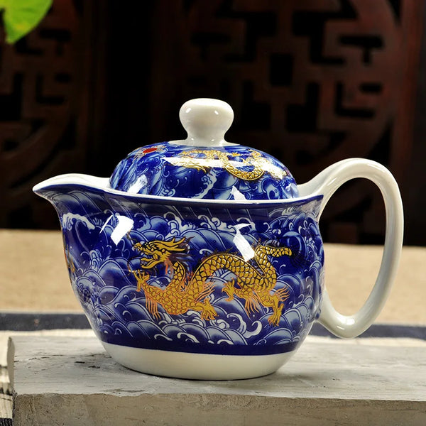 White Painted Ceramic Tea Sets-ToShay.org