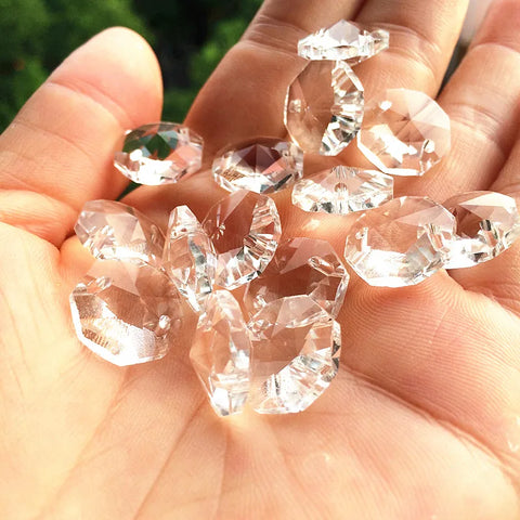 Clear Crystal Octagon Beads-ToShay.org