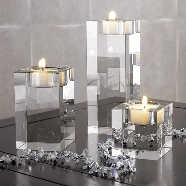 Crystal Cube Candle Holders-ToShay.org