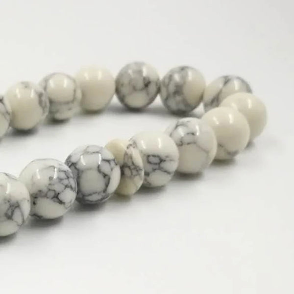 White Turquoise Prayer Beads-ToShay.org