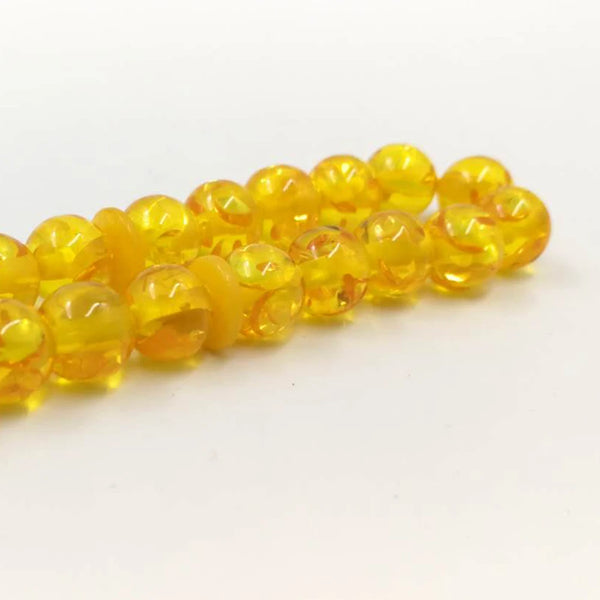 Yellow Amber Prayer Beads-ToShay.org