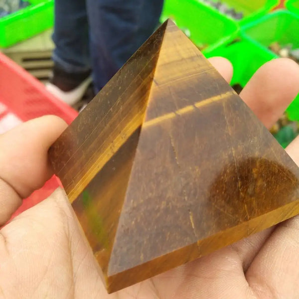 Yellow Tiger Eye Pyramid-ToShay.org