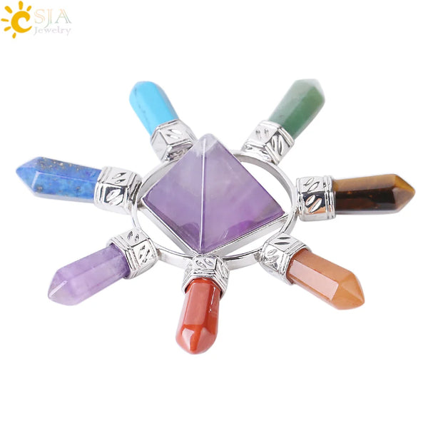 Chakra Crystal Pyramid Points-ToShay.org