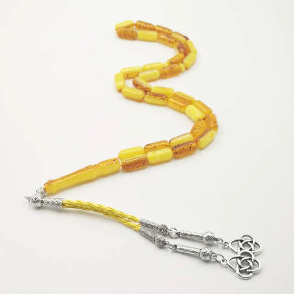 Yellow Amber Prayer Beads-ToShay.org