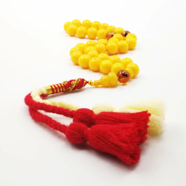 Yellow Amber Prayer Beads-ToShay.org